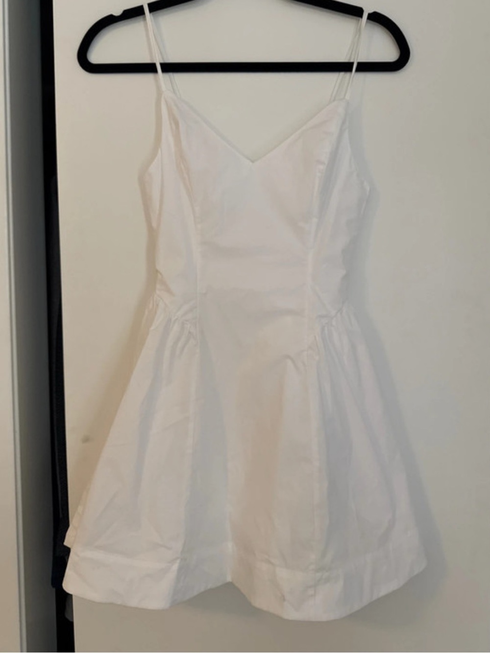Aritzia White Spaghetti Strap Mini Dress